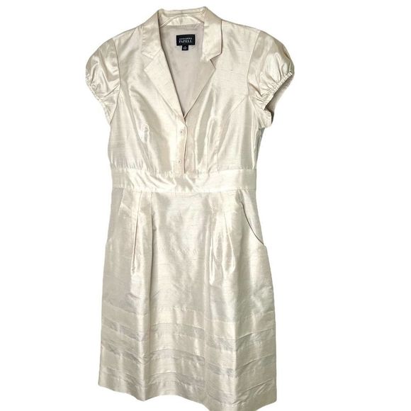 Adrianna Papell Dresses & Skirts - Adrianna Papell Ivory Silk Dress Size 12